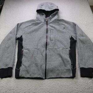 Lululemon Best Coast Hoodie Mens Large Heather Gray Full Zip Jacket Heavyweight